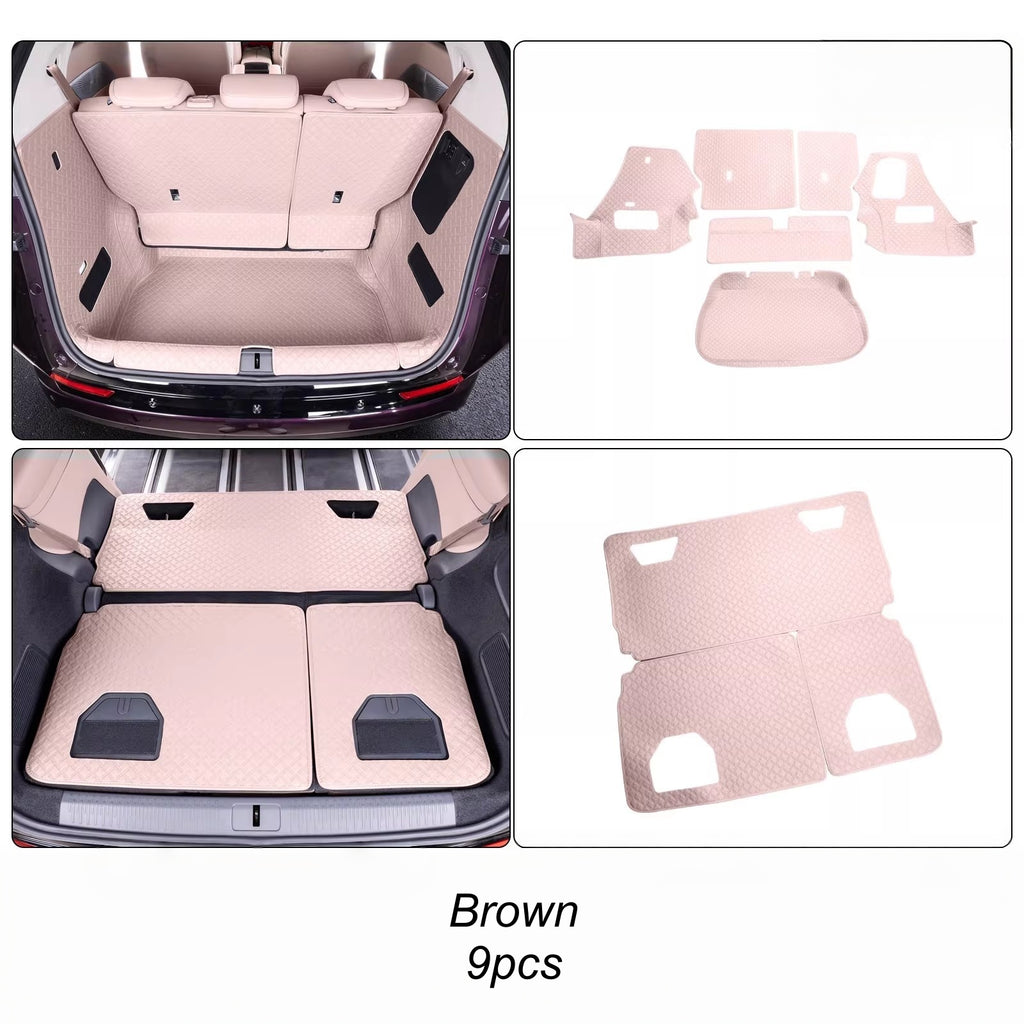 Xpeng X9 Fully Surrounded PU Leather Trunk Mat