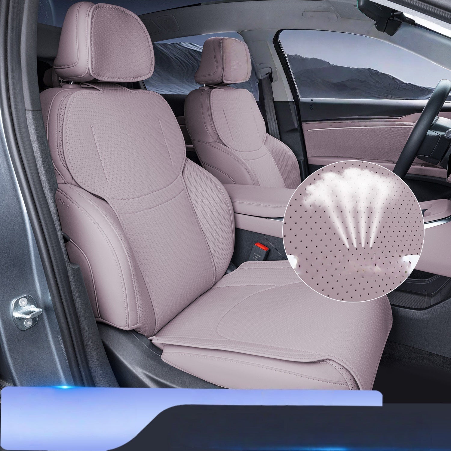 All-Season Car Breathable Seat Cover Compatible with Xpeng MONA M03