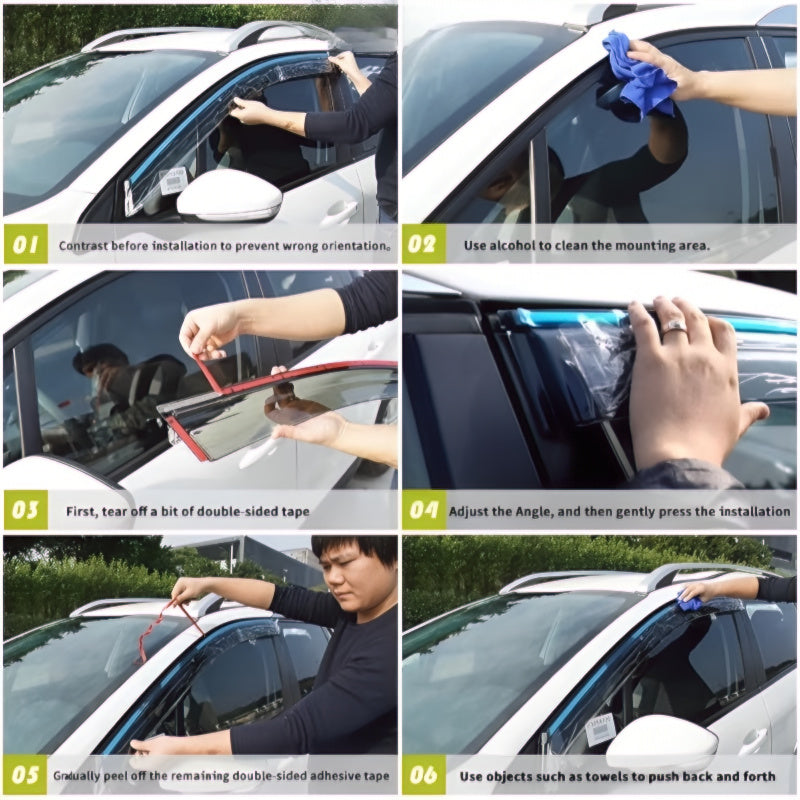 XPENG G9&G6&P7 Window Visor Deflector (4pcs) - Xpeng Accessories