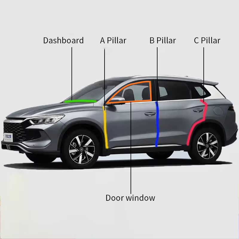 Sealing Strip Soundproofing Kit for Xpeng P7 / P5 / G6 / G9