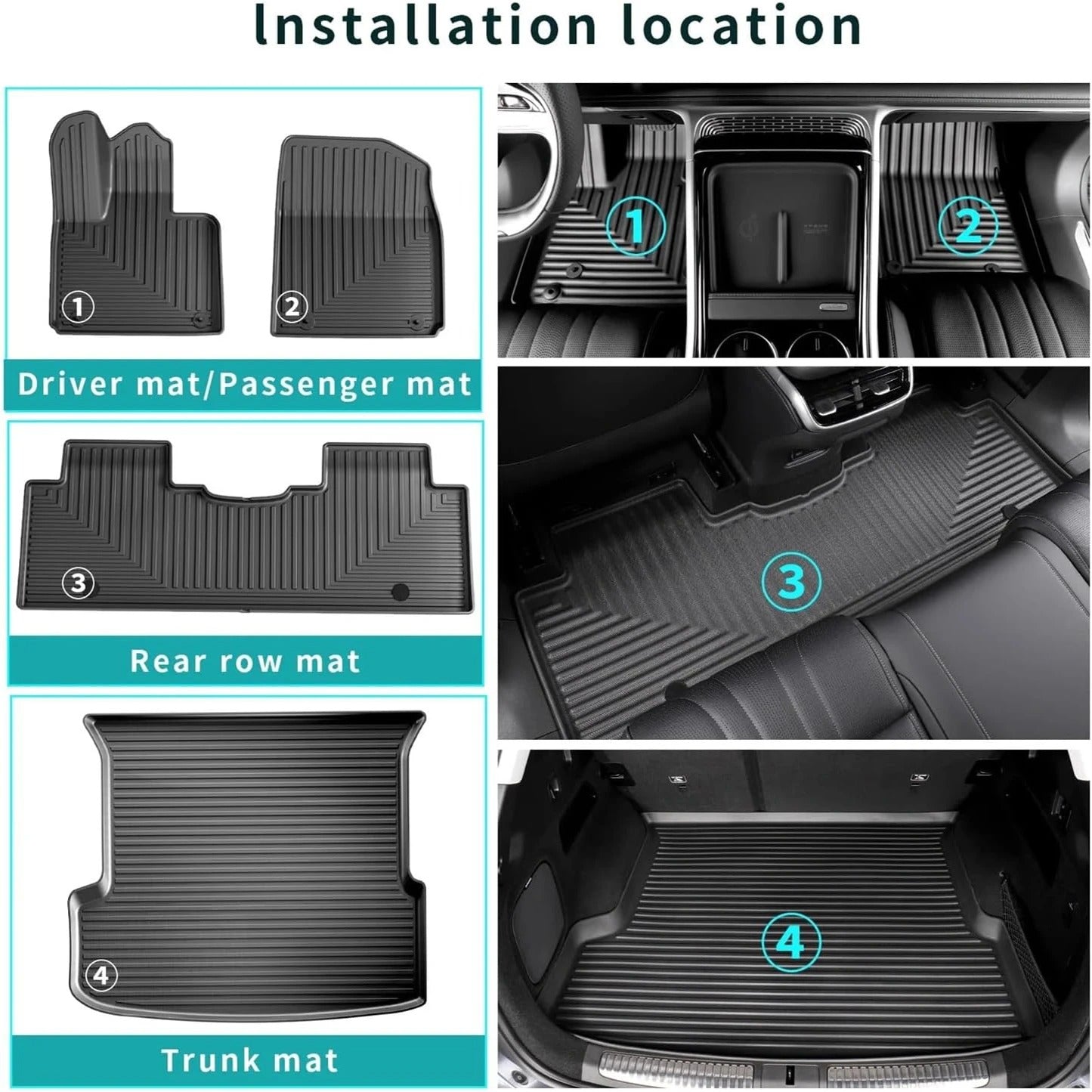 TPE Material Floor Mat for XPENG G9