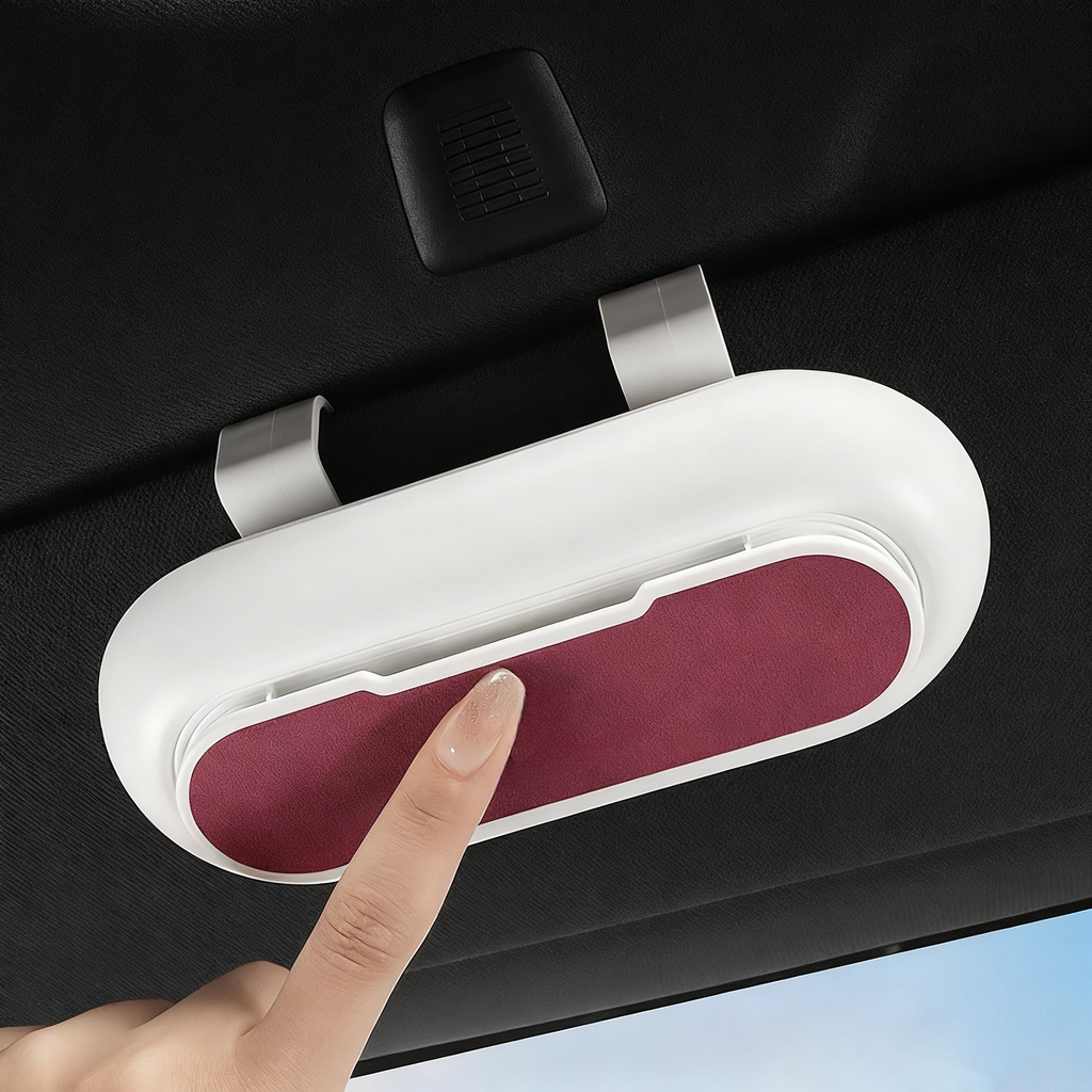 Sun Visor Multifunctional Car Sunglasses Holder - EVEVUP Xpeng Accessories