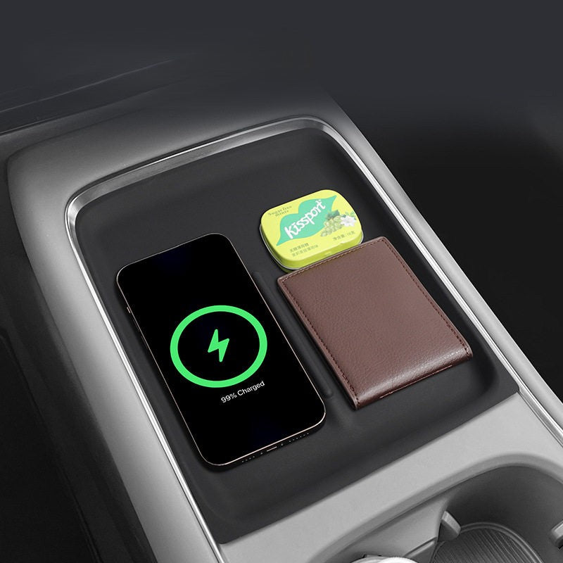 Xpeng P7+ Armrest Storage Box Center Console Silicone/Flocked Pad
