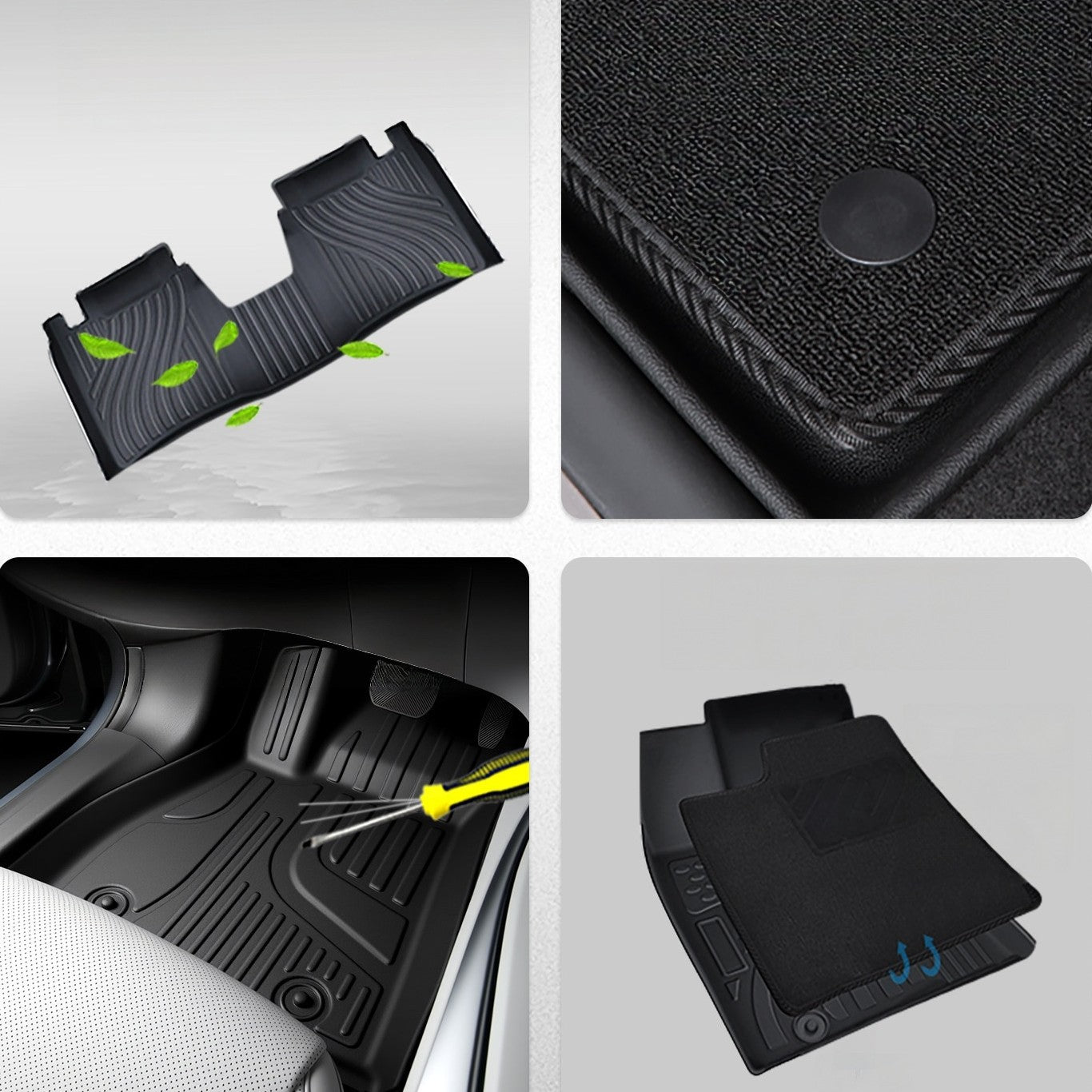 XPENG MONA L03 All-Weather TPE Floor Mats & Trunk Cargo Liner