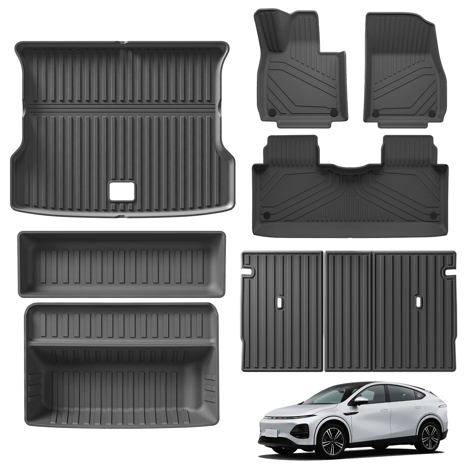 Xpeng G6 TPE 3D Car Floor Mats Cargo Liner Trunk Pad - Xpeng Accessories