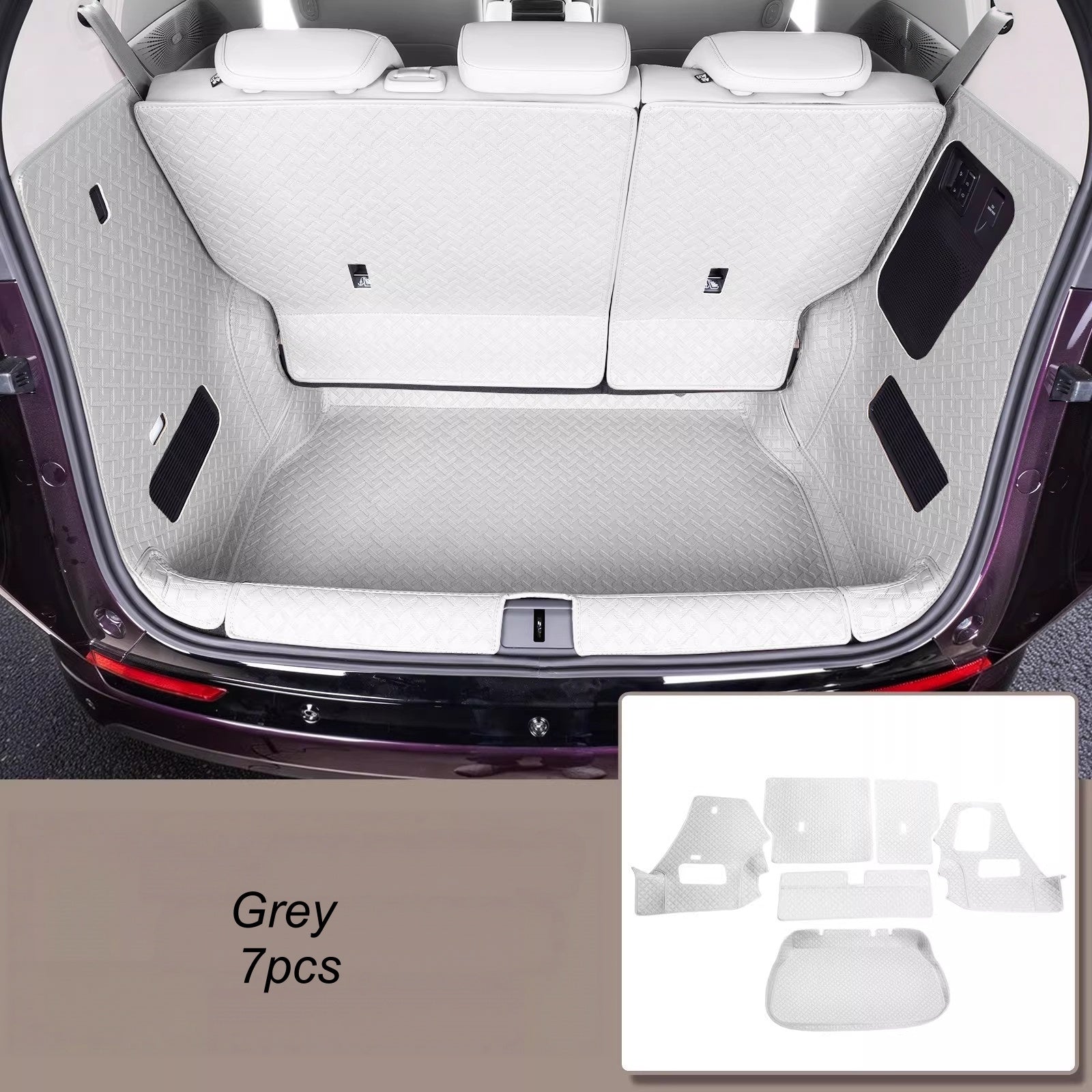 Xpeng X9 Fully Surrounded PU Leather Trunk Mat