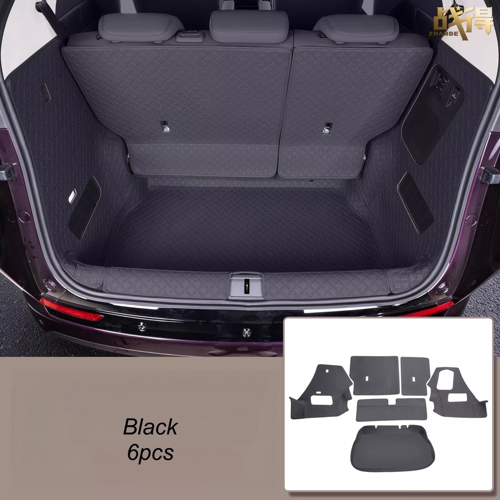 Xpeng X9 Fully Surrounded PU Leather Trunk Mat