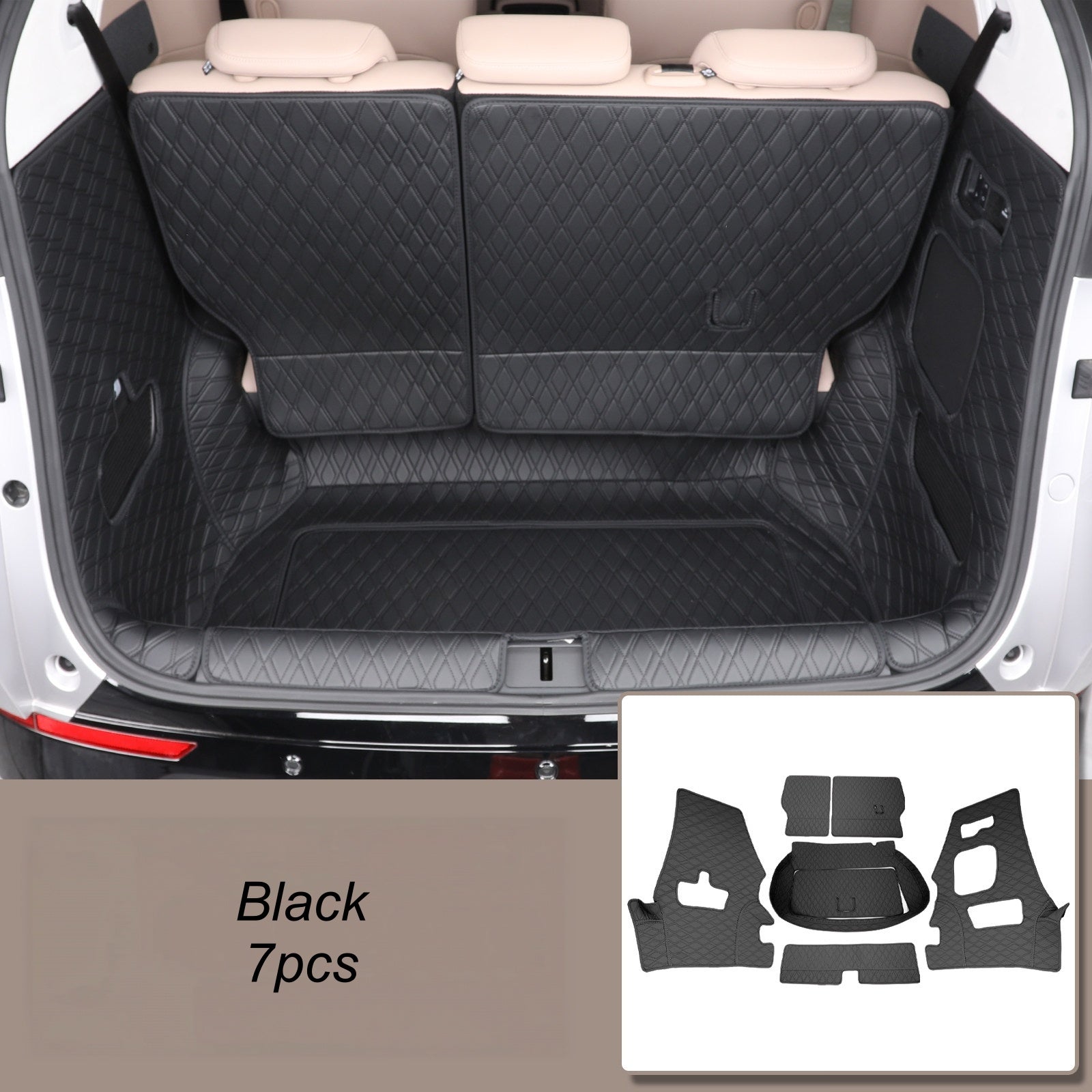 Xpeng X9 Fully Surrounded PU Leather Trunk Mat