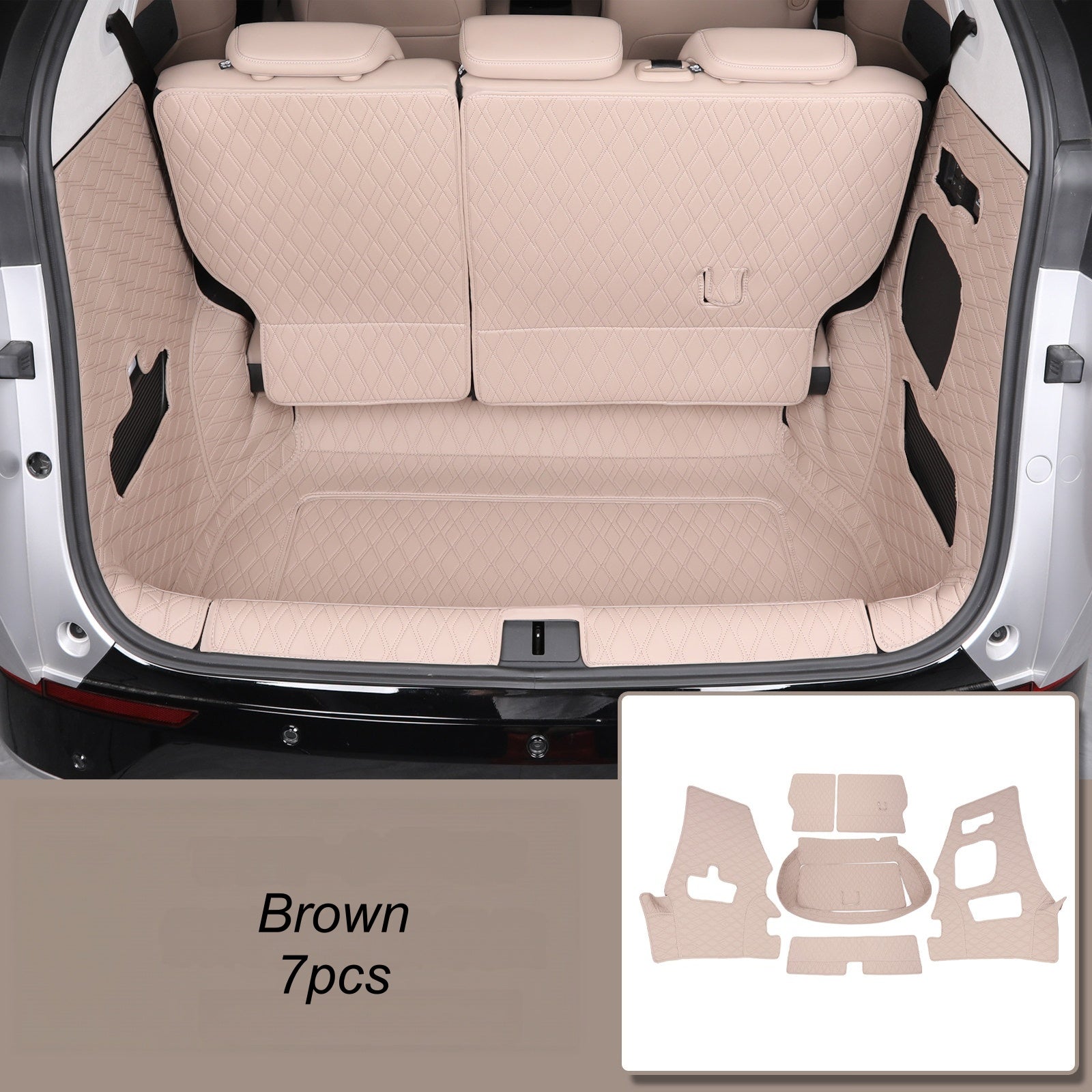 Xpeng X9 Fully Surrounded PU Leather Trunk Mat