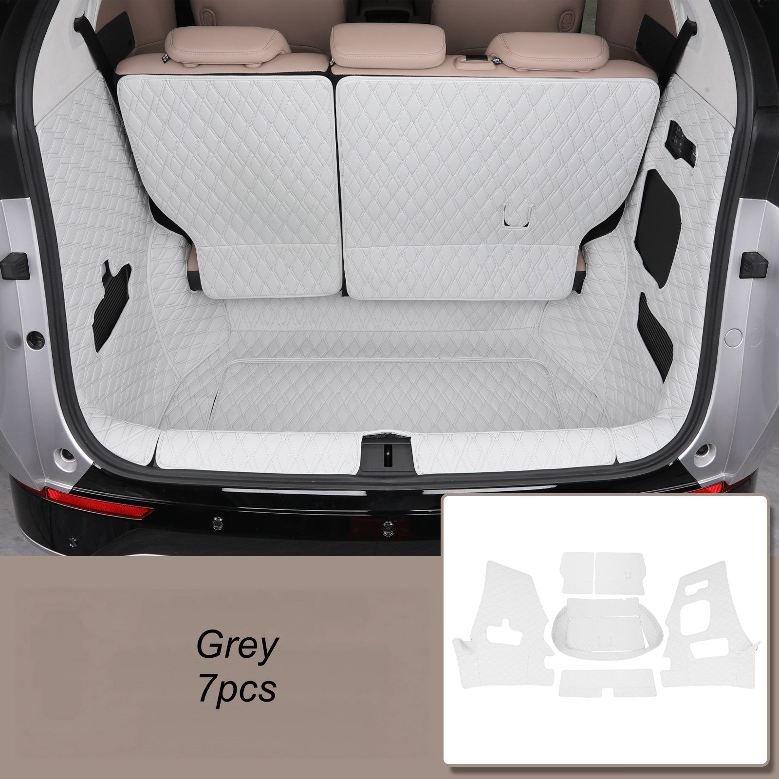 Xpeng X9 Fully Surrounded PU Leather Trunk Mat
