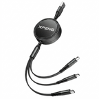Car 100w Fast Charging Data Cable Scalable 3 In 1 Phone Charger USB Type C for Xpeng