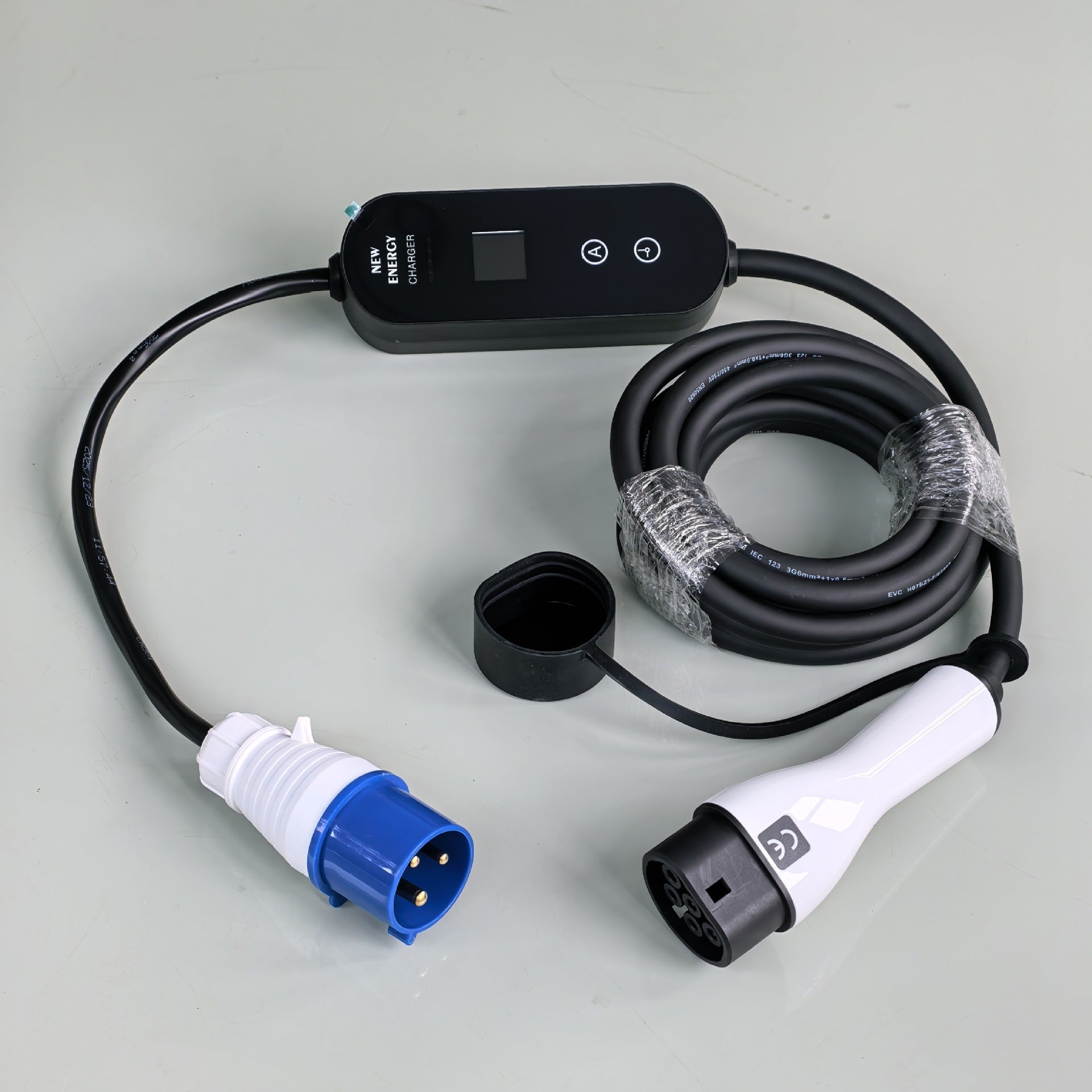 Portable 7KW 32A Type 2 EV Charger 5M/10M Single Phase CEE 3PIN EU plug