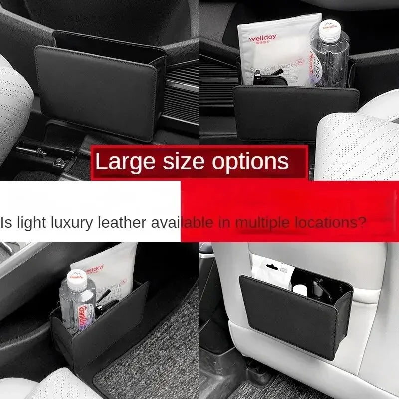 Foldable Leather Trash Bin Storage Organizer Box - Leapmotor Accessories