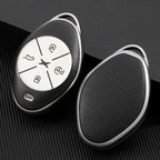 Leather TPU Car Key Fob Case Cover Protector for Xpeng G3  P7