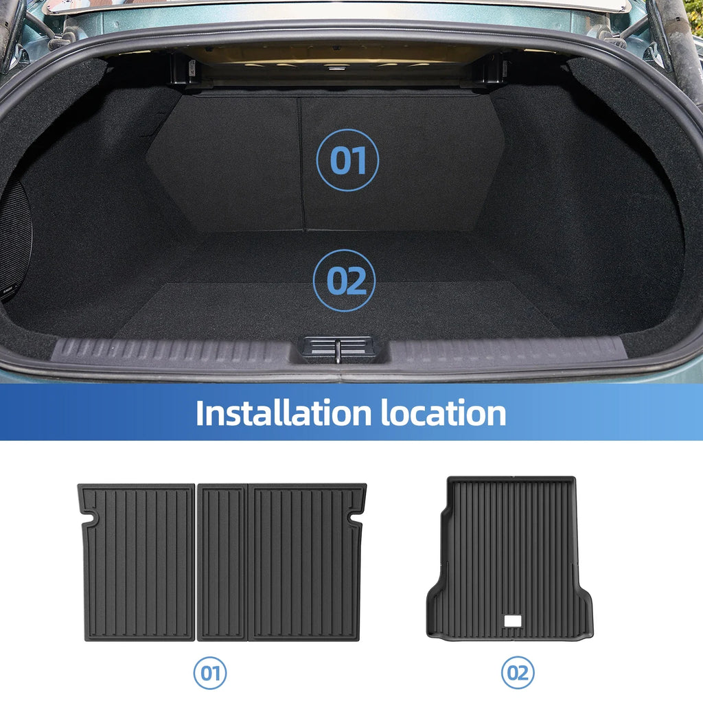 Xpeng P7/P7i 2022 2023 2024 Car Floor Mats Cargo Liner Trunk Pad