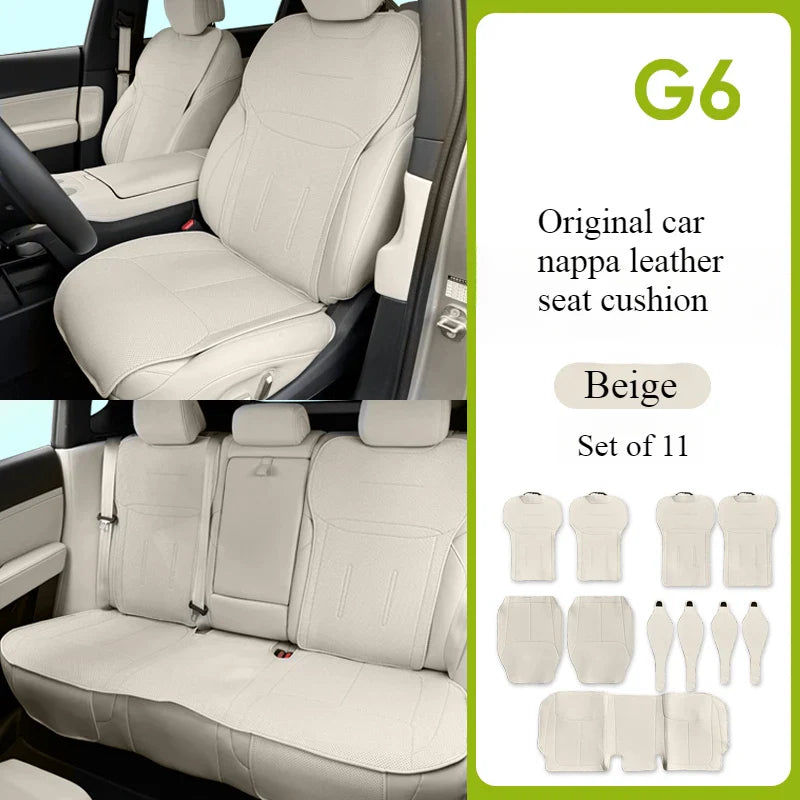 Xpeng G6/P7+ Car Seat Covers Full Set Premium Nappa Leather