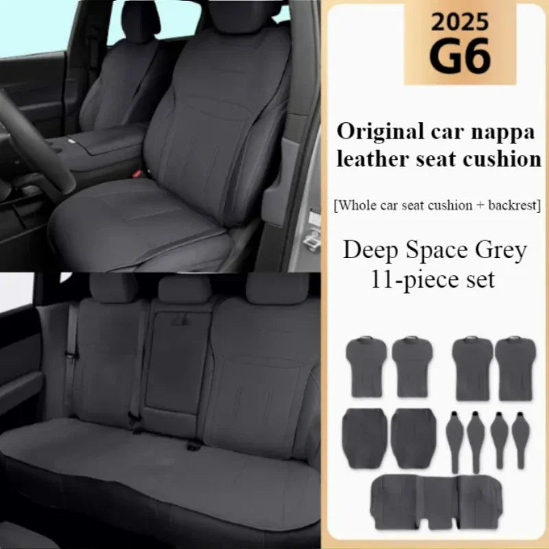 Xpeng G6/P7+ Car Seat Covers Full Set Premium Nappa Leather