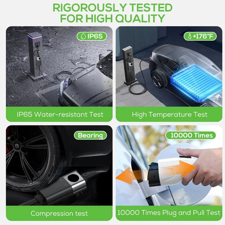 Ev Charger Type2 7kw 32a Fast Electric Car Level 2 Portable Ev Charging Station