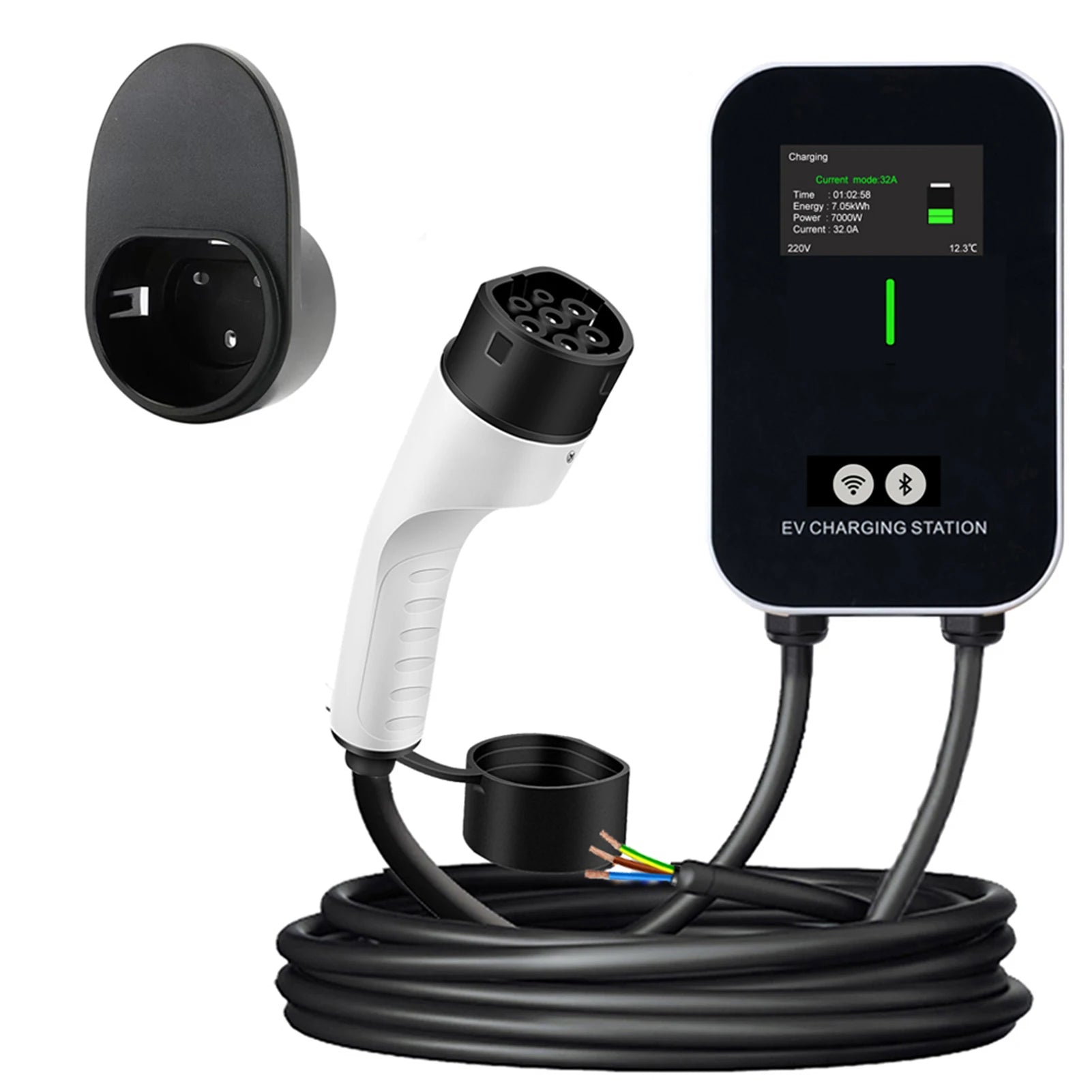 7KW 11KW 22KW Type 2 Electric Vehicle Charger Car Charging Station