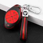 Leather TPU Car Key Fob Case Cover Protector for Xpeng G3  P7