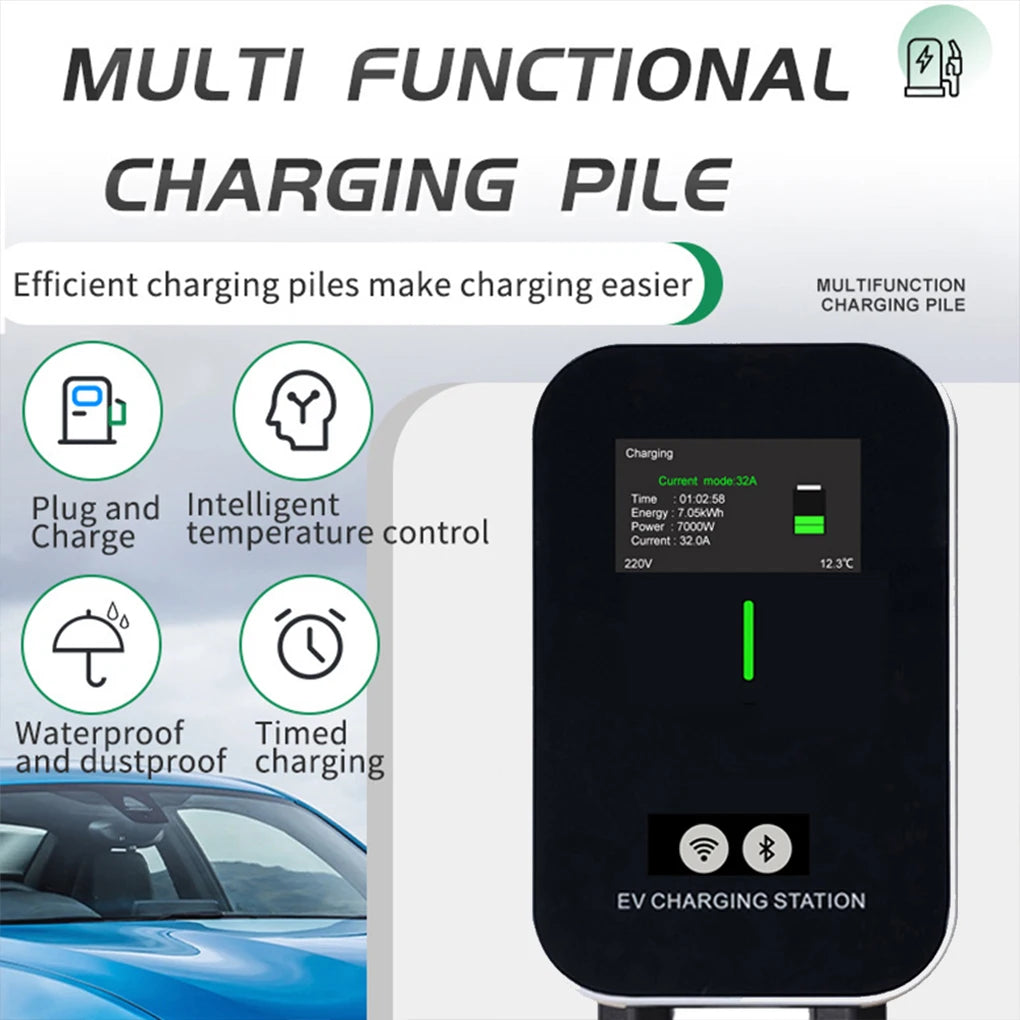 7KW 11KW 22KW Type 2 Electric Vehicle Charger Car Charging Station