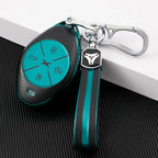 Leather TPU Car Key Fob Case Cover Protector for Xpeng G3  P7