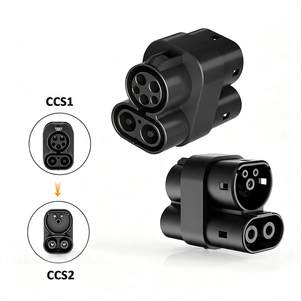 CCS1 to CCS2 DC EV Charging Adapter 250A 1000V