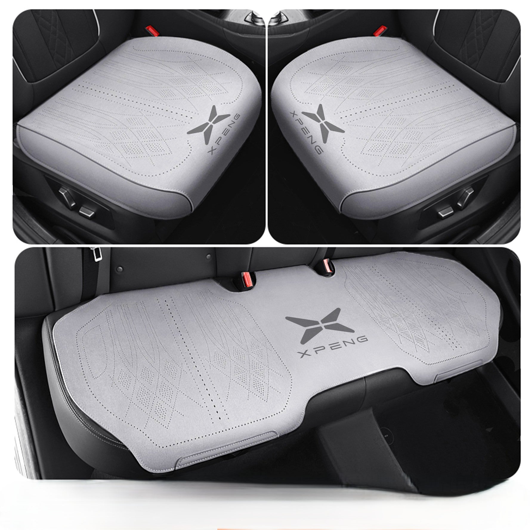 Xpeng Suede Four-season Breathable Seat Cushion