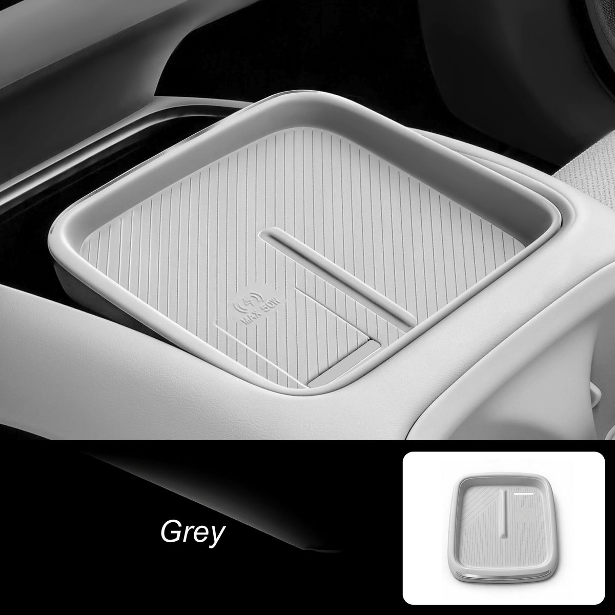 Silicone Cup Holder Mat & Wireless Charging Kit for XPENG MONA L03