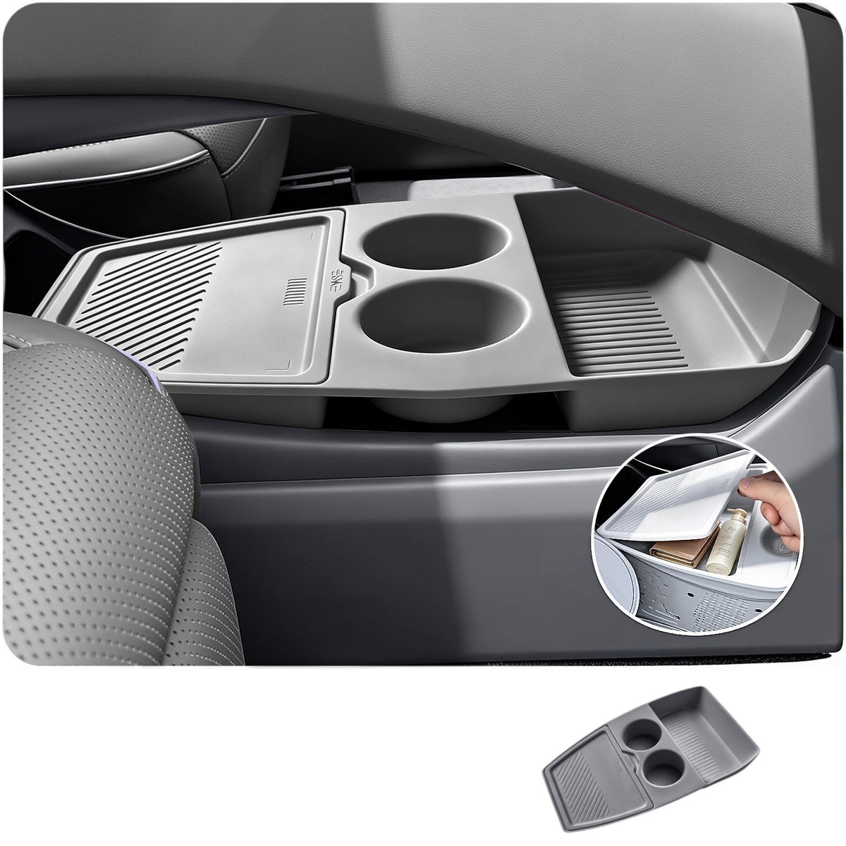 Second Version Center Console Lower Storage Box for XPeng MONA M03/L03