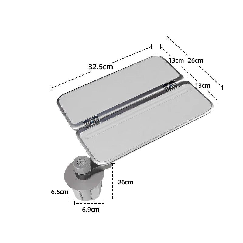Foldable Floating Small Table Tray for Xpeng G7